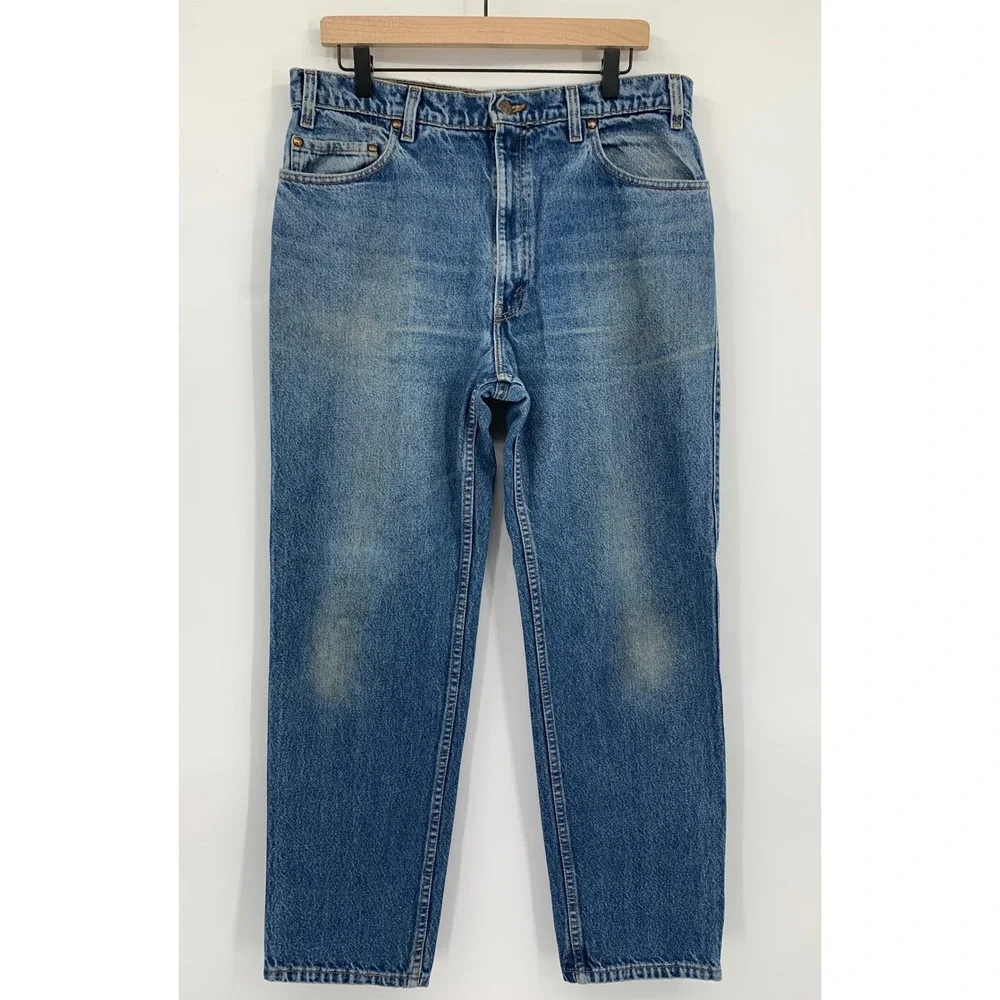 Vintage Levis 540 Jeans Mens 36x30 Blue 540 Relaxed Fit Fade Denim Made USA